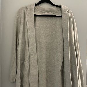 J. Crew gray open front cardigan/blazer